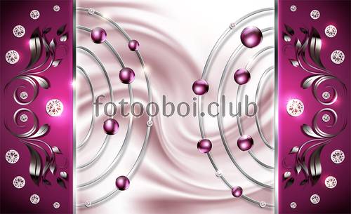 шары, стразы, узоры, 3д, 3d 